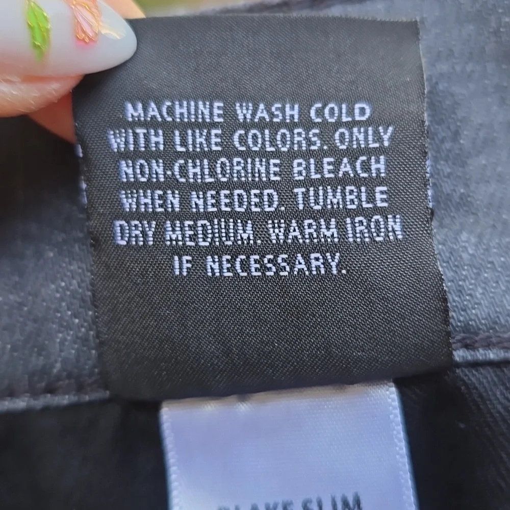 Hudson Blake Slim Straight Gray Jeans 34